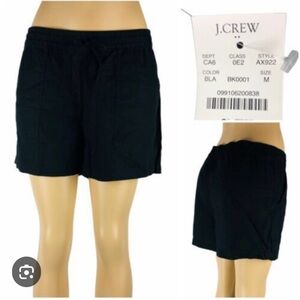 Jcrew Black size medium Jcrew factory shorts. New with tag. Linen